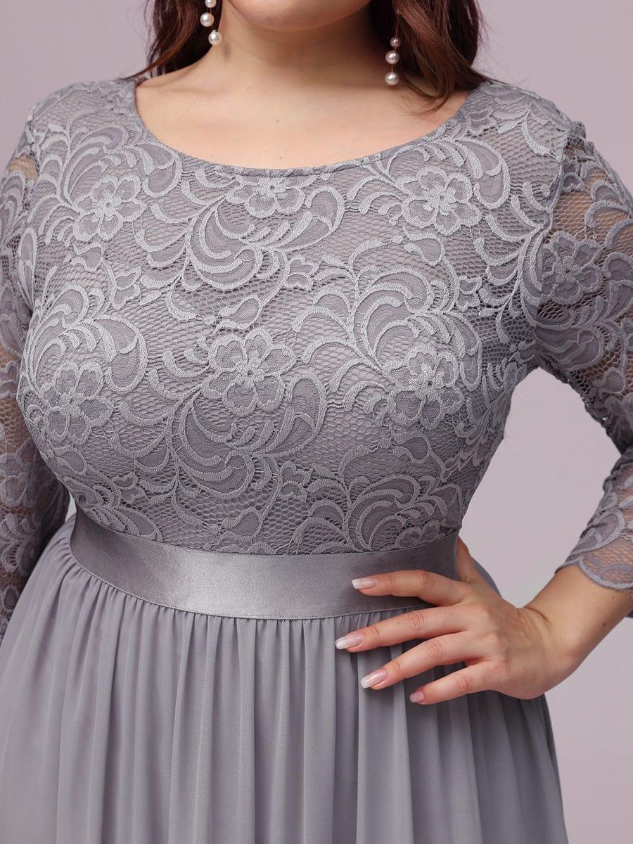 Eva | Ruched Waist A-Line Lace Mother of the Bride Outfits