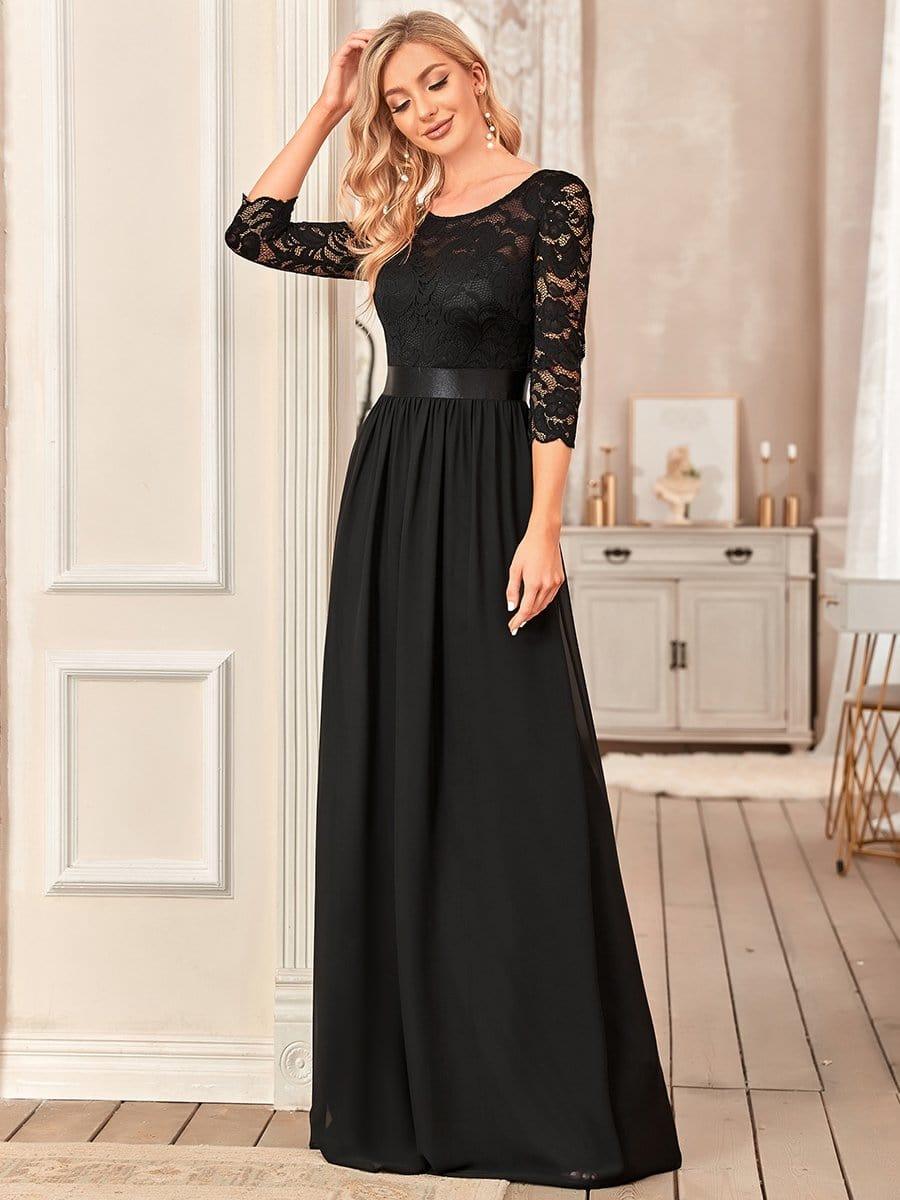Eva | Ruched Waist A-Line Lace Mother of the Bride Outfits