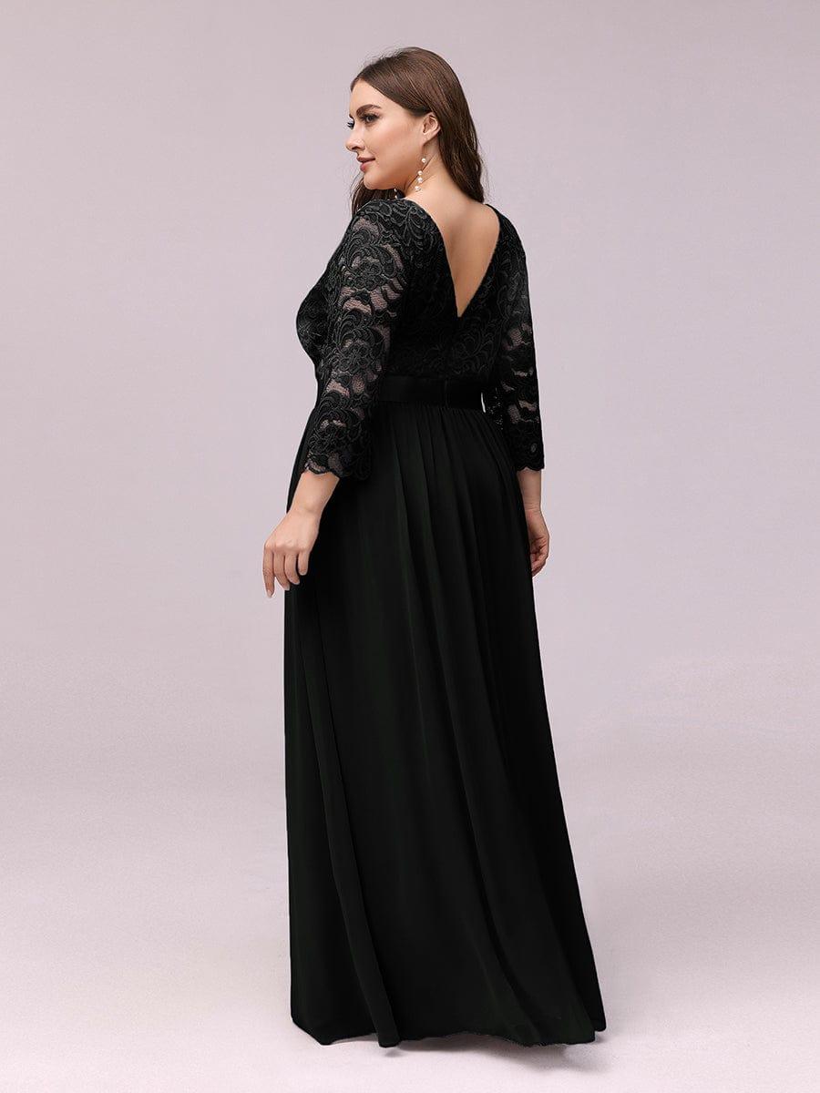 Eva | Ruched Waist A-Line Lace Mother of the Bride Outfits
