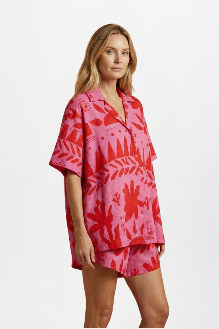 Evangeline | Relaxed Fit Printed Two-Piece Set