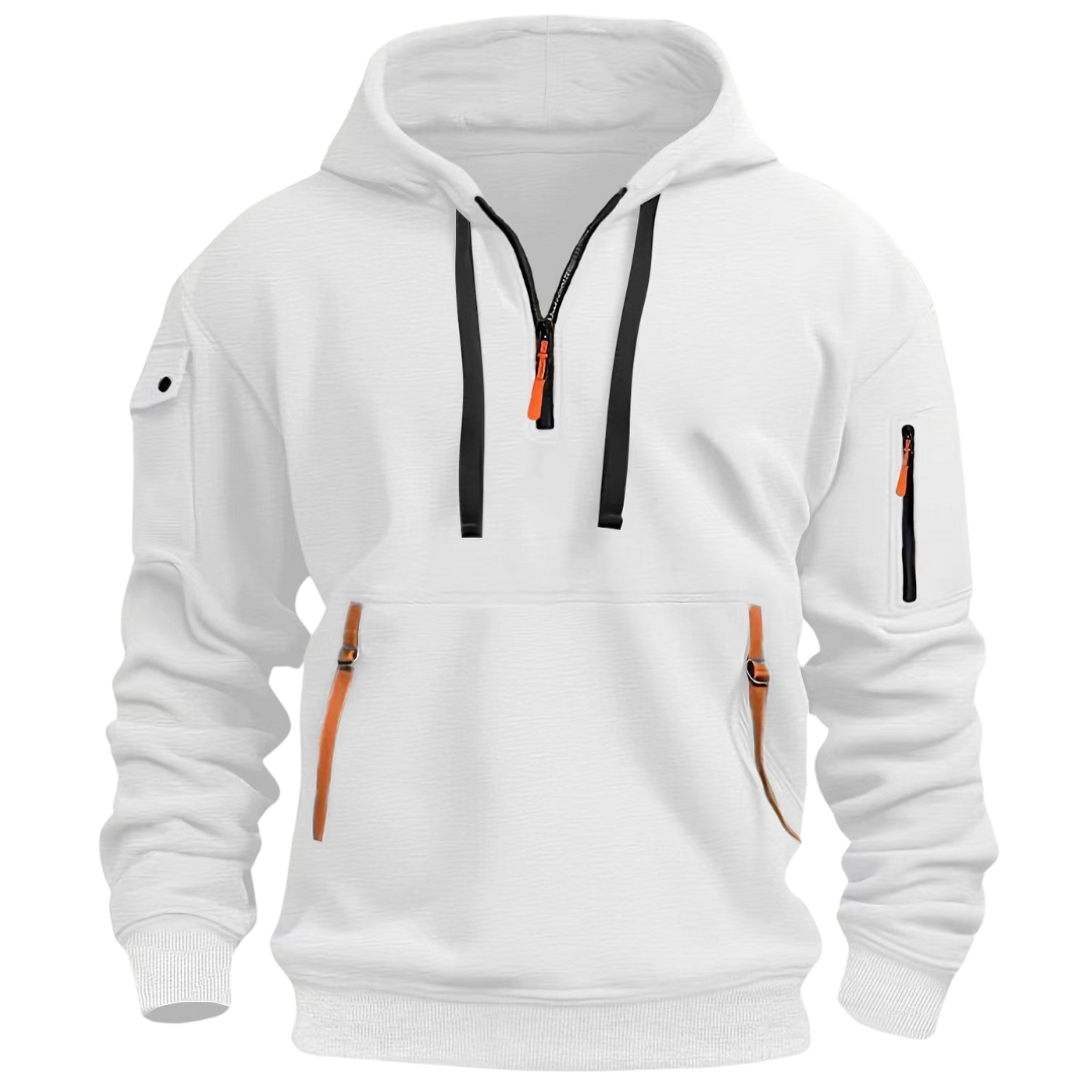Francis | Relaxed Fit Zip Pocket Hoodie