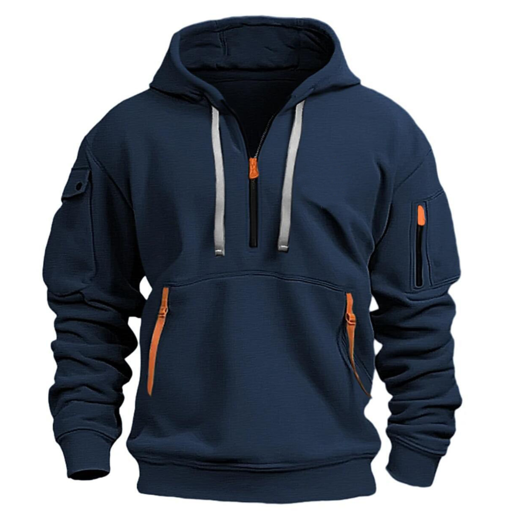 Francis | Relaxed Fit Zip Pocket Hoodie