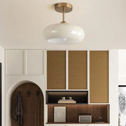 Glass Bauhaus Ceiling Light with Warm Gradient Shade – Ideal for Living Room or Hallway