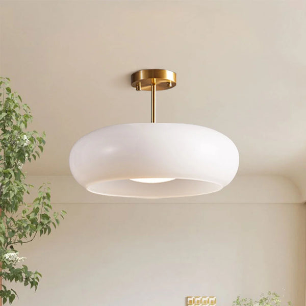 Glass Bauhaus Ceiling Light with Warm Gradient Shade – Ideal for Living Room or Hallway