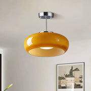 Glass Bauhaus Ceiling Light with Warm Gradient Shade – Ideal for Living Room or Hallway