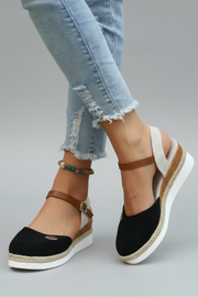 Grace | Closed-Toe Slingback Espadrille Sandals