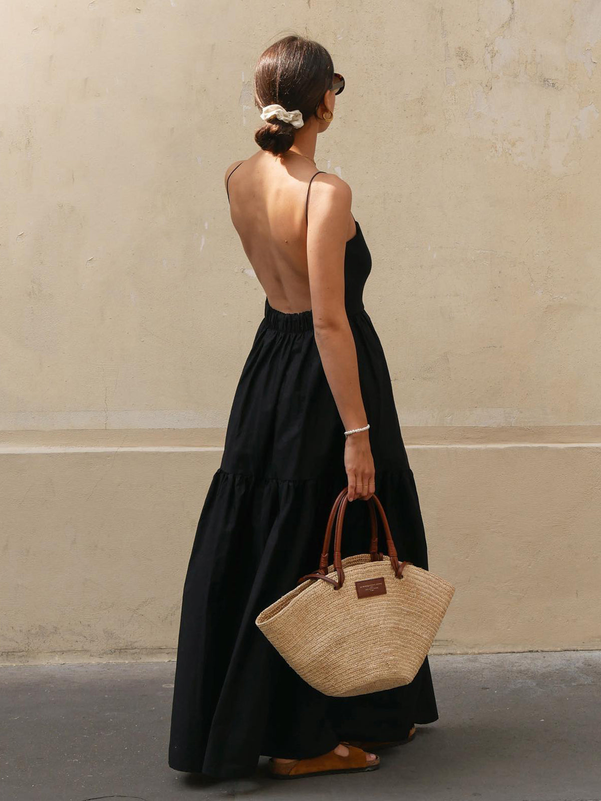 Hadley | Fitted Backless Midi Dress