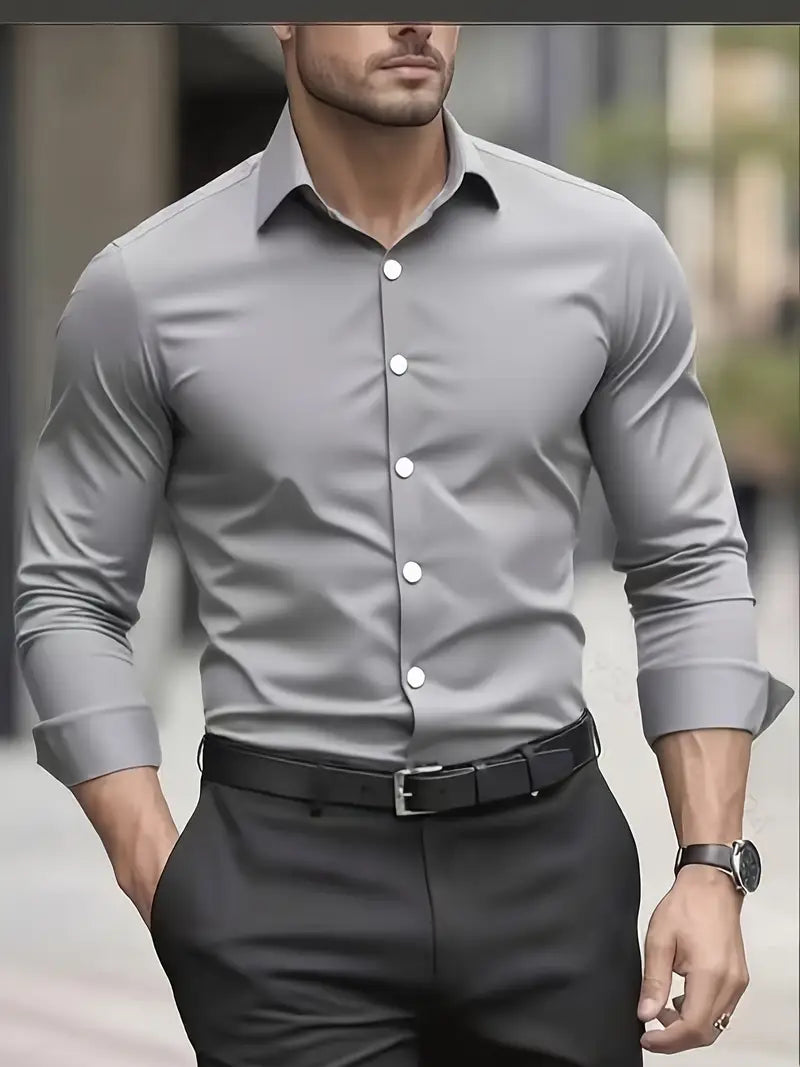 Harris | Slim Fit Long Sleeve Men's T-Shirt