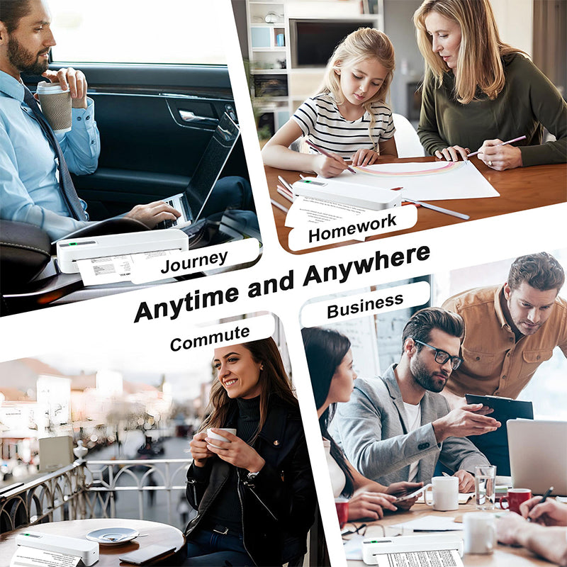 Havenbrook | Portable Bluetooth Thermal Printer with Wireless Inkless Printing for Mobile Use