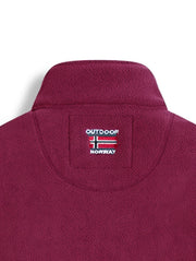 Hayes | Contrast-Lined Full Zip Fleece Jacket