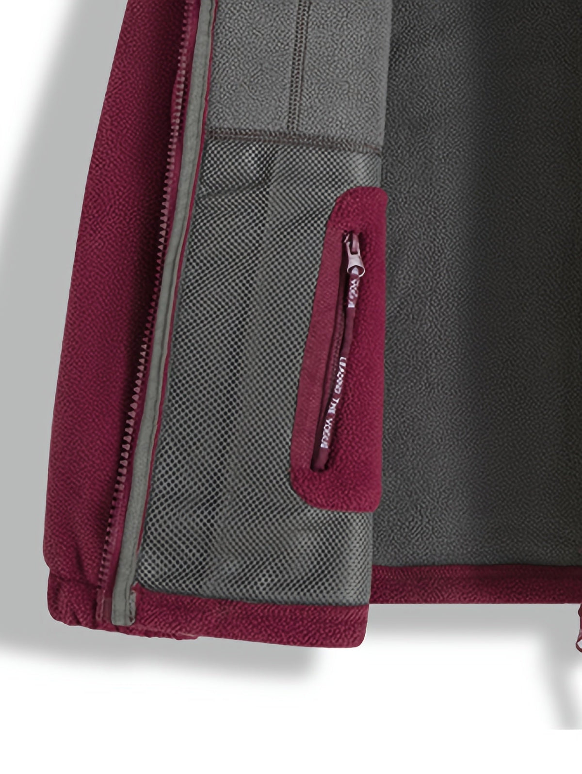 Hayes | Contrast-Lined Full Zip Fleece Jacket