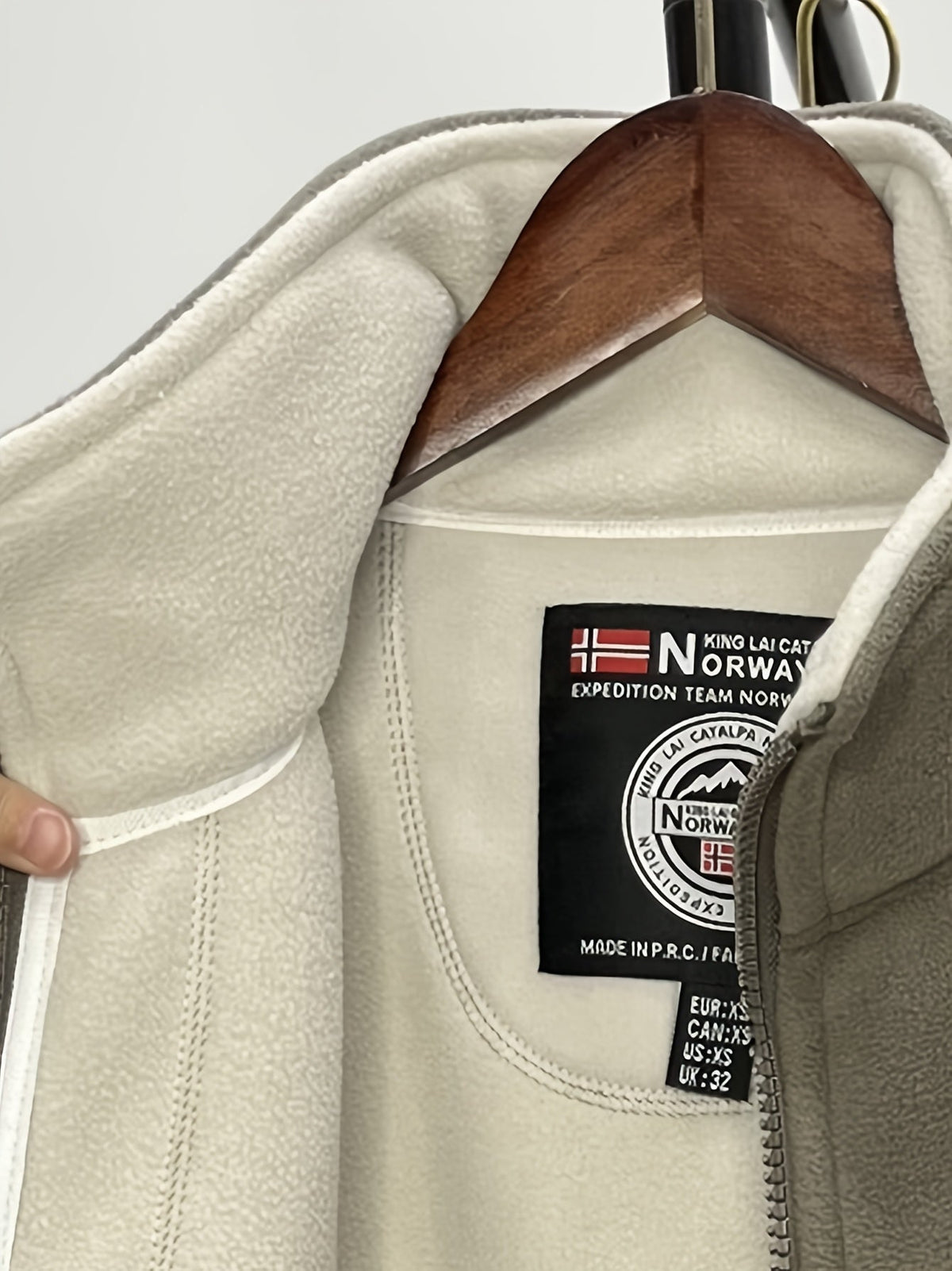 Hayes | Contrast-Lined Full Zip Fleece Jacket