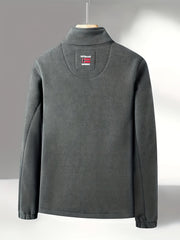 Hayes | Contrast-Lined Full Zip Fleece Jacket