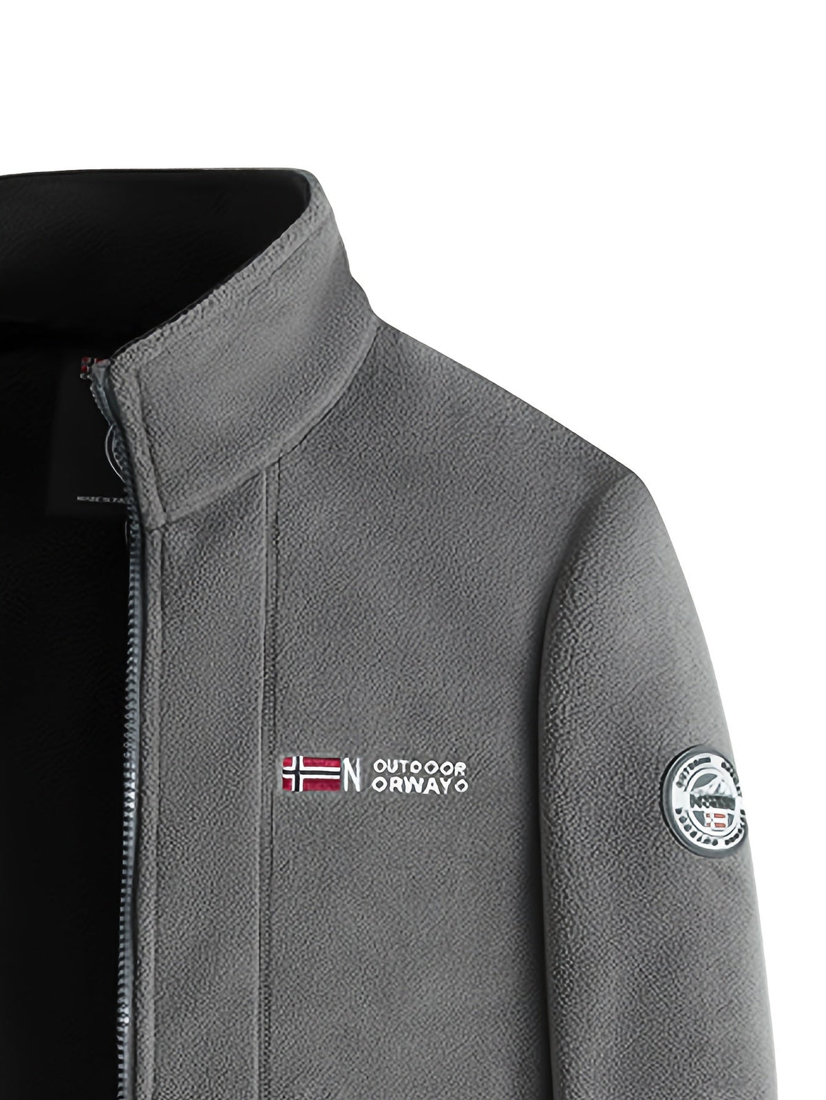 Hayes | Contrast-Lined Full Zip Fleece Jacket