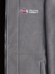 Hayes | Contrast-Lined Full Zip Fleece Jacket