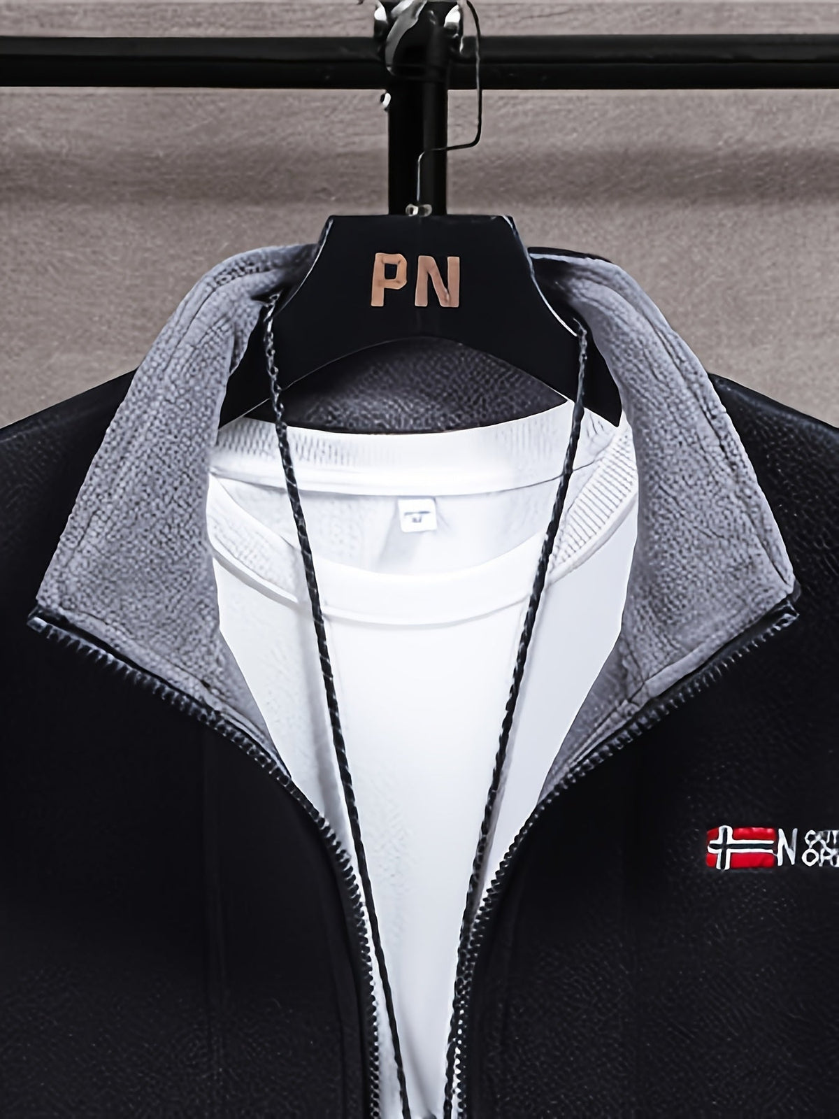 Hayes | Contrast-Lined Full Zip Fleece Jacket