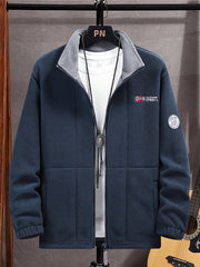 Hayes | Contrast-Lined Full Zip Fleece Jacket