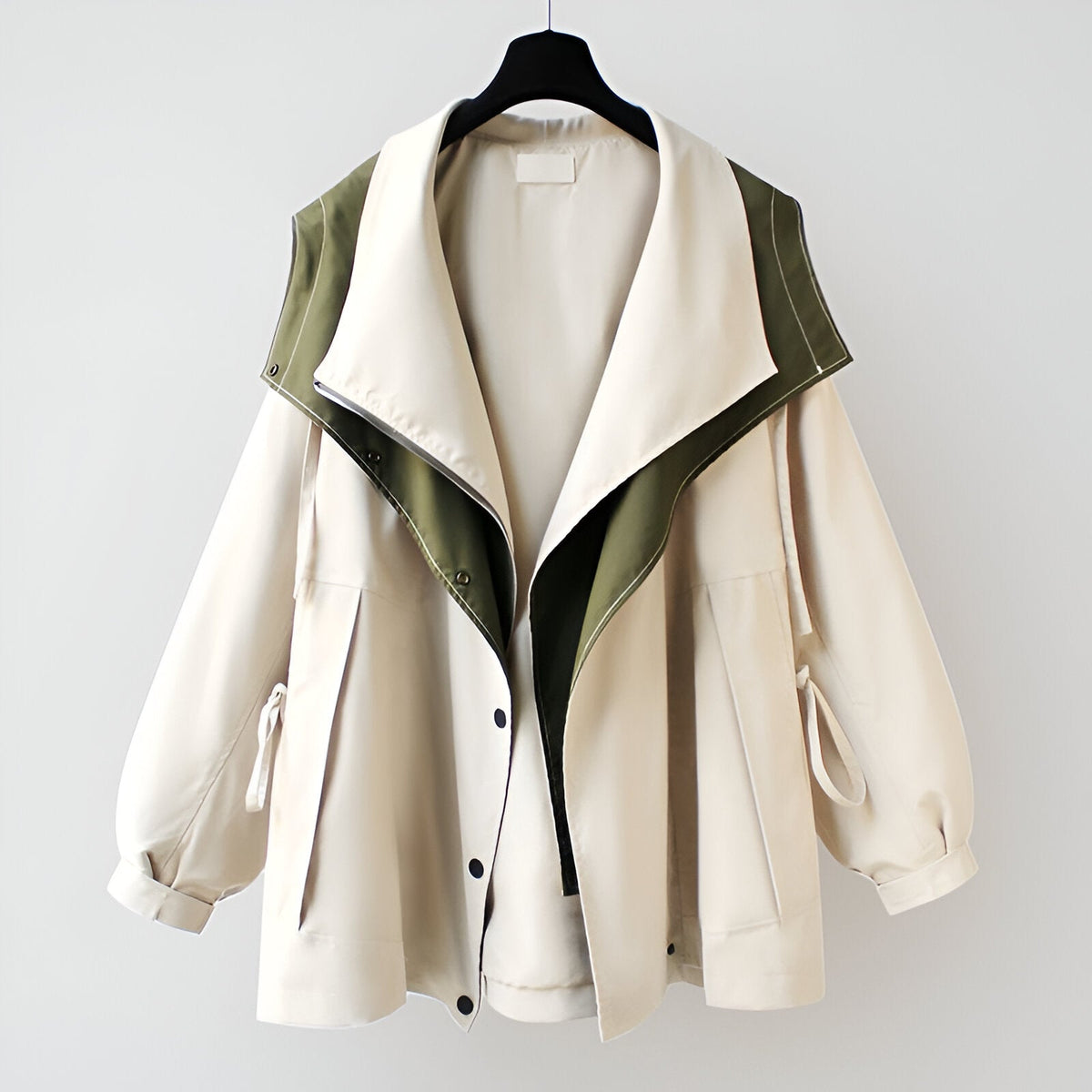 Henrietta | Adjustable Waist Windproof Windbreaker Jacket
