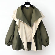 Henrietta | Adjustable Waist Windproof Windbreaker Jacket