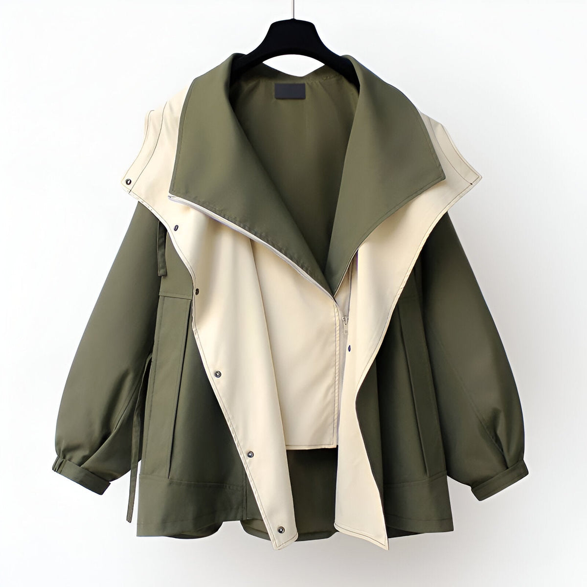 Henrietta | Adjustable Waist Windproof Windbreaker Jacket
