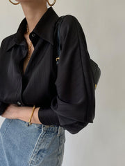 Holly | Oversized Holiday Clothes Button-Up Collared Shirt