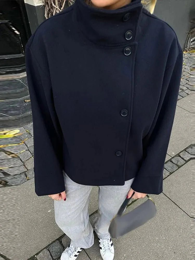 Iris | Structured Stand Collar Jacket