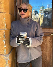 Iris | Structured Stand Collar Jacket