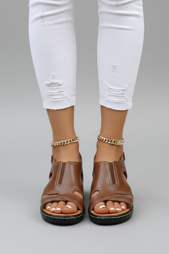 Izabella | Platform Open Toe Cutout Sandals