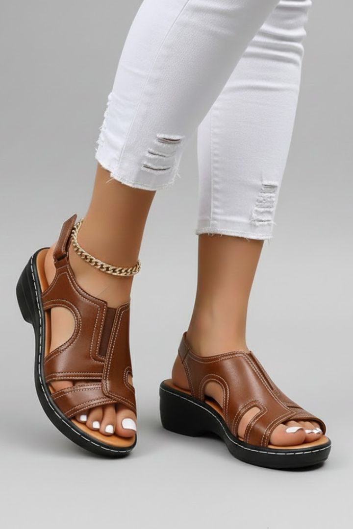 Izabella | Platform Open Toe Cutout Sandals