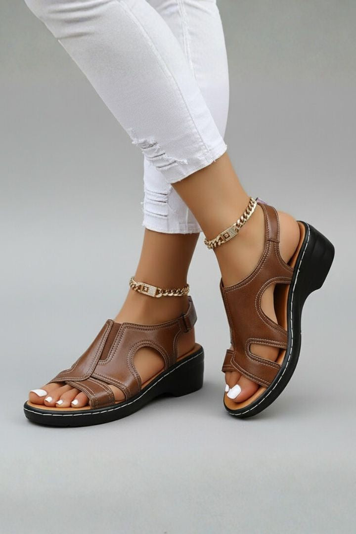 Izabella | Platform Open Toe Cutout Sandals