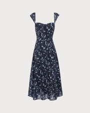 Jacinta | Fitted Sweetheart Neck Wedding Guest Midi Dress