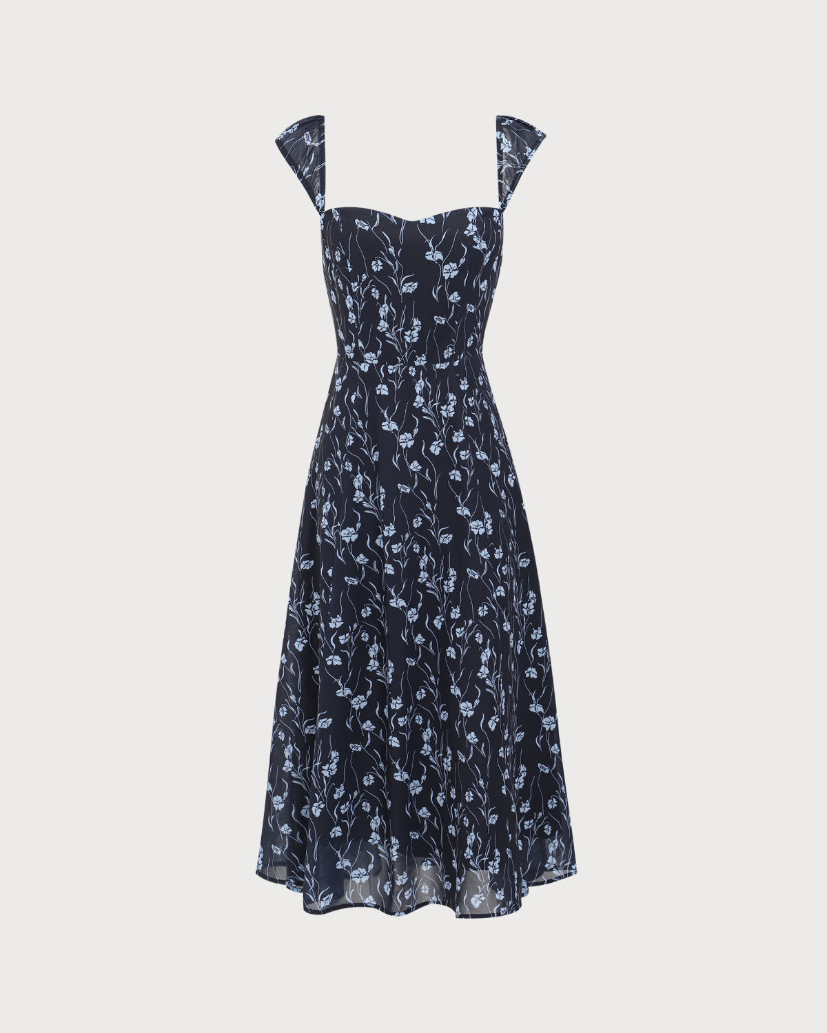 Jacinta | Fitted Sweetheart Neck Wedding Guest Midi Dress