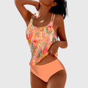 Jada | Printed Strappy Tankini Top