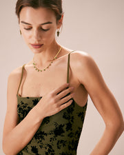 Judith | A-Line Floral Burnout Wedding Guest Midi Dress