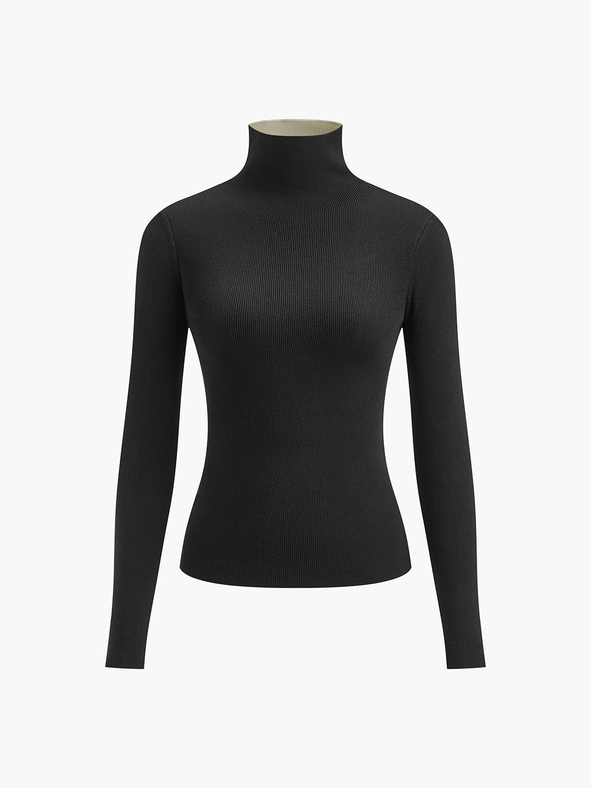 Juno | Relaxed Fit Two-Tone Holiday Knit Top