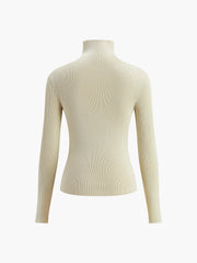 Juno | Relaxed Fit Two-Tone Holiday Knit Top