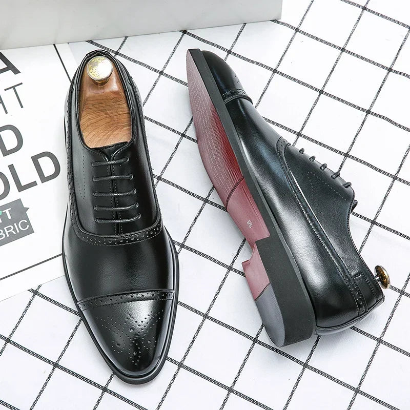 Justin | Classic Oxford Brogue Dress Shoes