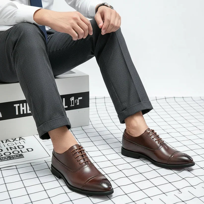 Justin | Classic Oxford Brogue Dress Shoes