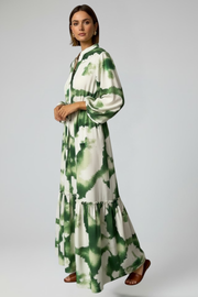 Kendall | V-Neck Long Sleeve Printed Maxi Dress
