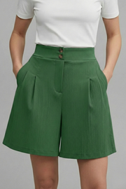 Kennedy | High Waist Wide Leg Shorts