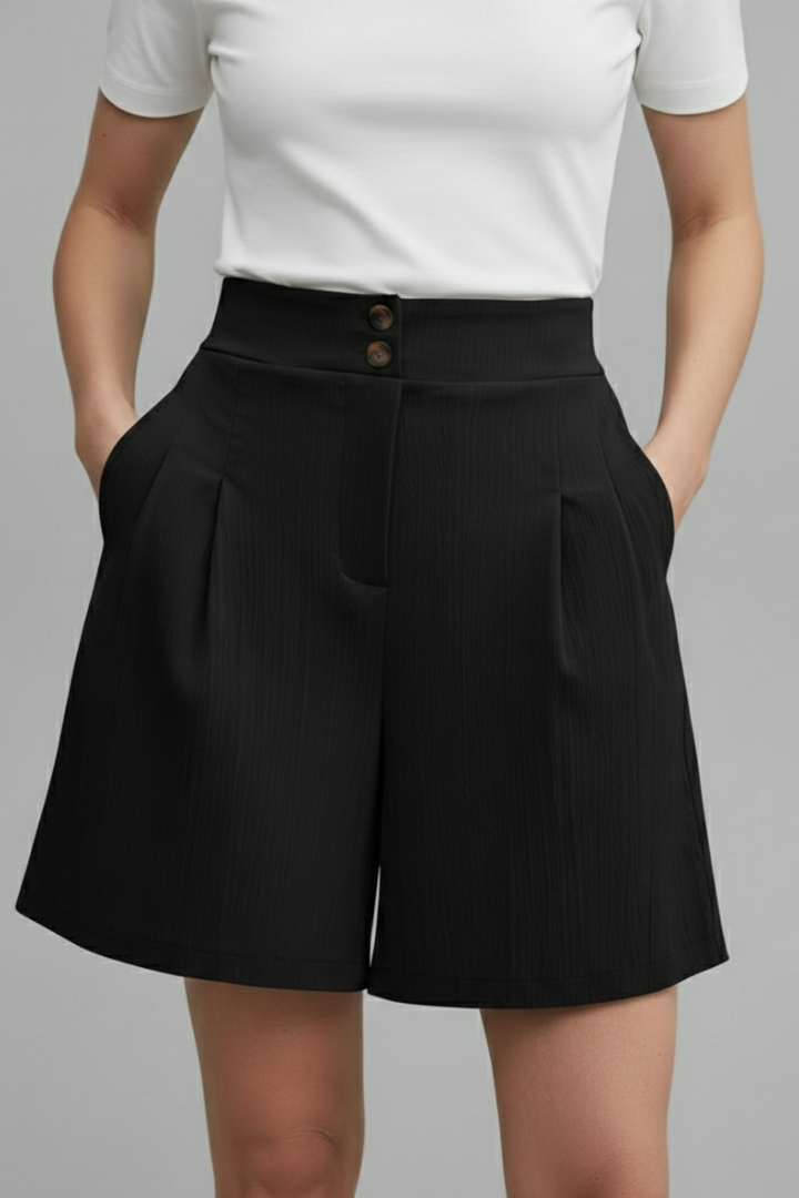 Kennedy | High Waist Wide Leg Shorts