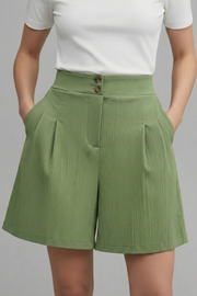 Kennedy | High Waist Wide Leg Shorts