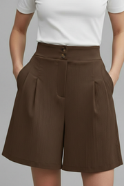Kennedy | High Waist Wide Leg Shorts