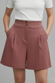 Kennedy | High Waist Wide Leg Shorts