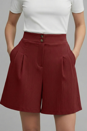 Kennedy | High Waist Wide Leg Shorts
