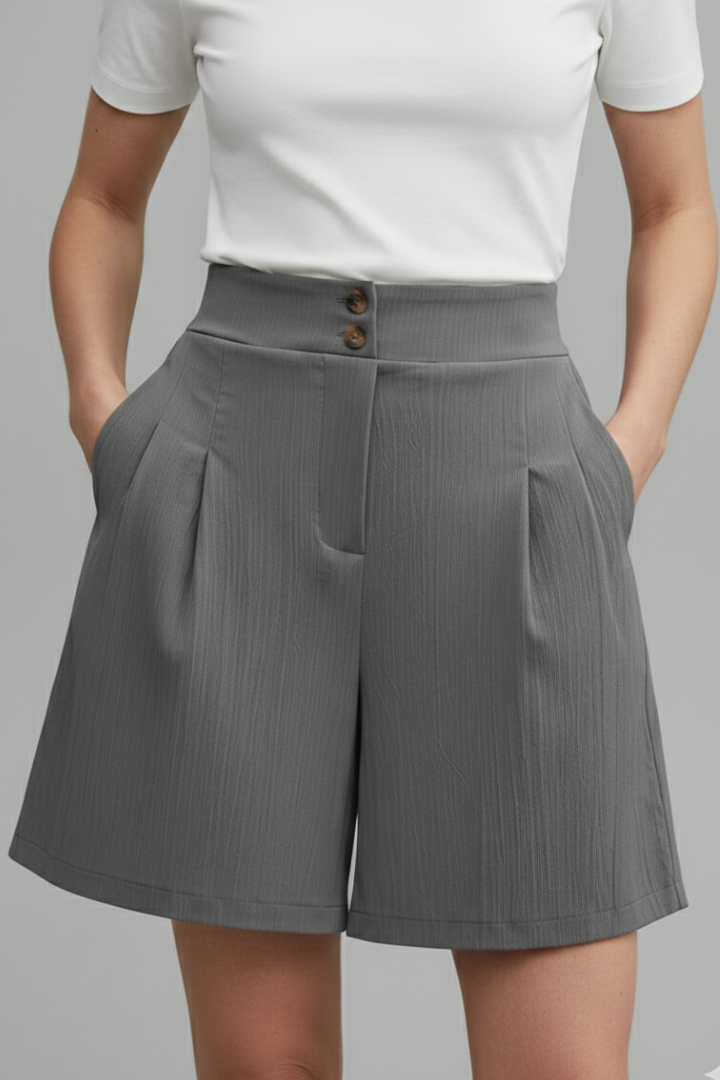 Kennedy | High Waist Wide Leg Shorts