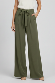 Kensington | Wide Leg Drawstring Waist Palazzo Trousers