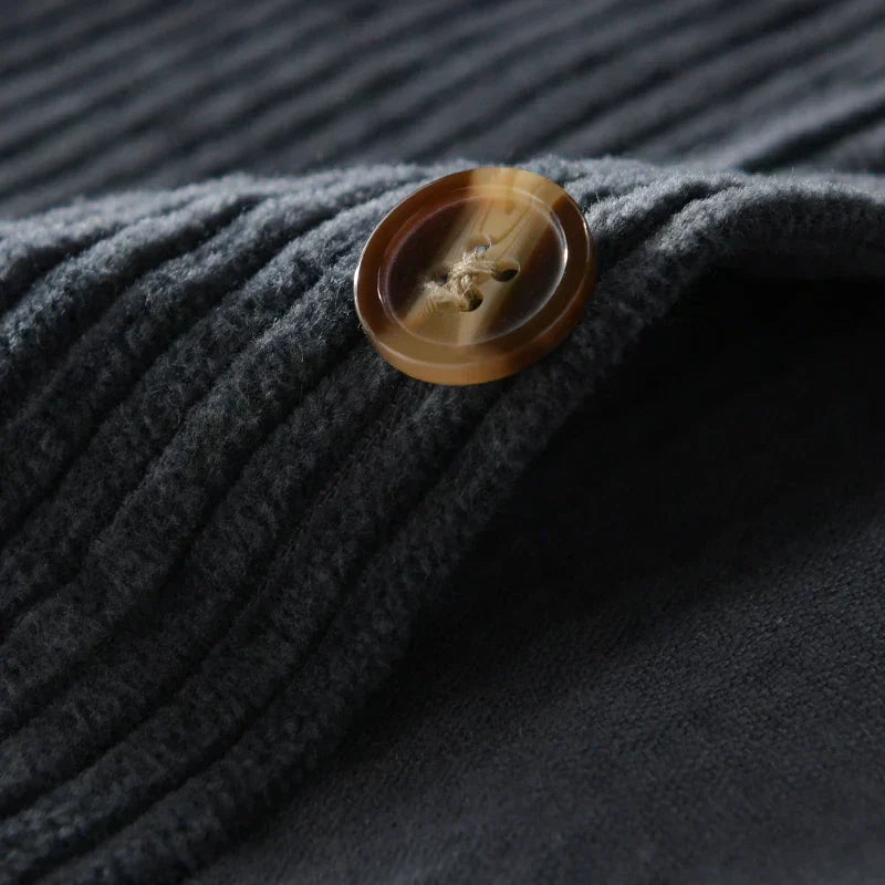 Knox | Slim Fit Ribbed Velvet T-Shirt