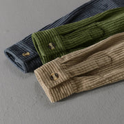 Knox | Slim Fit Ribbed Velvet T-Shirt