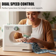 Larkspur | Compact Electric Sewing Machine with 12 Stitch Patterns for Home Sewing Projects